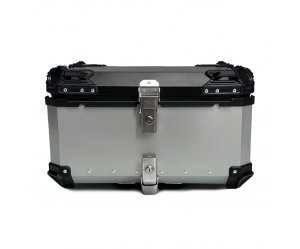 Βαλίτσα BLACK ONE H65 ΑΛΟΥΜΙΝΙΟΥ 65lt ασημί με πιάστρα και εσωτερική επένδυση