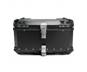 Βαλίτσα BLACK ONE H65 ΑΛΟΥΜΙΝΙΟΥ 65lt μαύρη με πιάστρα και εσωτερική επένδυση