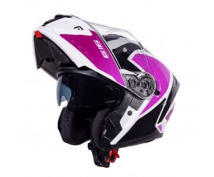 Κράνος Pilot Spyder F-Line μαύρο/ροζ/άσπρο gloss (περιλαμβάνει Pinlock 30)