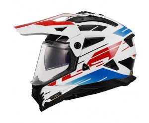 ΚΡΑΝΟΣ LS2 MX702 PIONEER II NAMIB GLOSS WHITE/BLUE/RED