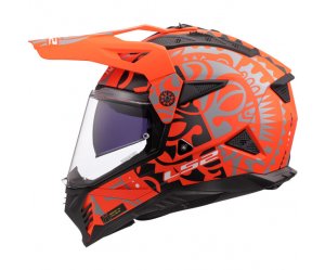 ΚΡΑΝΟΣ LS2 MX702 PIONEER II RANGI MATT ORANGE