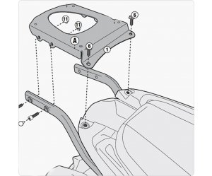 Σχάρα SR6404_Tiger sport 1050'13-15 Triumph GIVI