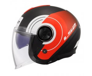 ΚΡΑΝΟΣ LS2 OF620 CLASSY DISKO MATT BLACK/RED/WHITE