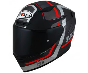 Κράνος Suomy Track-1 Ninety Seven Matt Gunmetal/Red