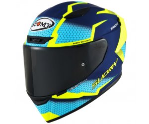 Κράνος Suomy Track-1 Reaction Blue/Yellow