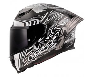 ΚΡΑΝΟΣ LS2 FF807 DRAGON CARBON ENTHUM GLOSS SILVER