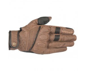 ΓΑΝΤΙΑ ΔΕΡΜΑΤΙΝΑ ΔΙΑΤΡΗΤΑ ALPINESTARS CRAZY EIGHT ΚΑΦΕ