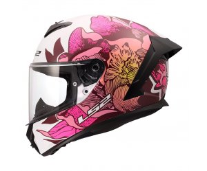 ΚΡΑΝΟΣ LS2 FF820 RAPID III POPPIES II ECE 22.06 WHITE/PINK