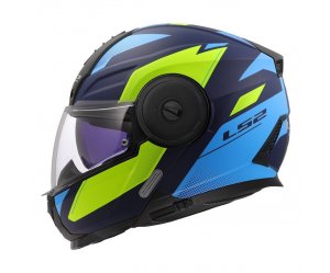 ΚΡΑΝΟΣ LS2 FF902 SCOPE II DURIA MATT BLUE/FLUO YELLOW