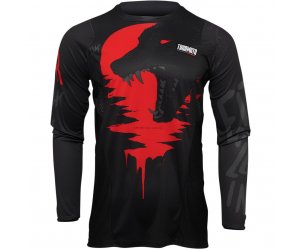 ΜΠΛΟΥΖΑ MX THOR PULSE COUNTING SHEEP BLACK/RED JERSEY