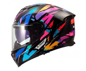 ΚΡΑΝΟΣ LS2 FF818 STORM III KAOS BLACK/PURPLE/BLUE