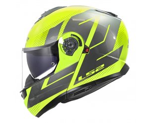 ΚΡΑΝΟΣ LS2 FF908 STROBE II CODE H‑V YELLOW/GREY