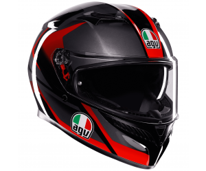 ΚΡΑΝΟΣ K3 AGV E2206 Striga Matt Black Grey Red