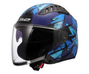 ΚΡΑΝΟΣ LS2 OF600 COPTER II KANJI BLUE GLOSS