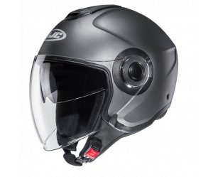 ΚΡΑΝΟΣ HJC i40N SEMI FLAT TITANIUM