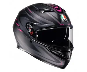 ΚΡΑΝΟΣ AGV K3 E2206 SYTH MATT BLACK/PINK