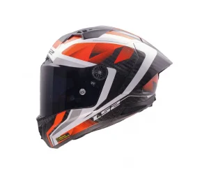 ΚΡΑΝΟΣ LS2 FULL FACE FF805 THUNDER GP AERO CARBON RAUTE WHITE RED ECE 22.06