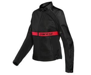 DAINESE RIBELLE AIR LADY Υφασμάτινο Μπουφάν Black / Lava Red