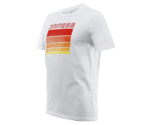 T-SHIRT DAINESE STRIPES ΛΕΥΚΟ/ΚΟΚΚΙΝΟ