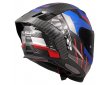 ΚΡΑΝΟΣ LS2 FF807 DRAGON TRAX GLOSS CARBON/BLUE/RED