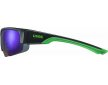 ΓΥΑΛΙΑ ΗΛΙΟΥ UVEX SPORTSTYLE 215 BLACK MATT GREEN/GREEN