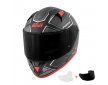 Κράνος Givi H50.6 Sport Deep Mat Black/Red + Ζελατίνα Φυμέ