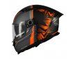 Κράνος MT Braker SV ECE 22.06 Charm B4 μαύρο/πορτοκαλί ματ