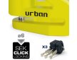 ΚΛΕΙΔΑΡΙΑ ΔΙΣΚΟΦΡΕΝΟΥ URBAN UR206Y yellow (6 mm)