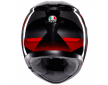 ΚΡΑΝΟΣ K3 AGV E2206 Striga Matt Black Grey Red