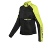 DAINESE RIBELLE AIR LADY Υφασμάτινο Μπουφάν Black / Black Fluo Yellow